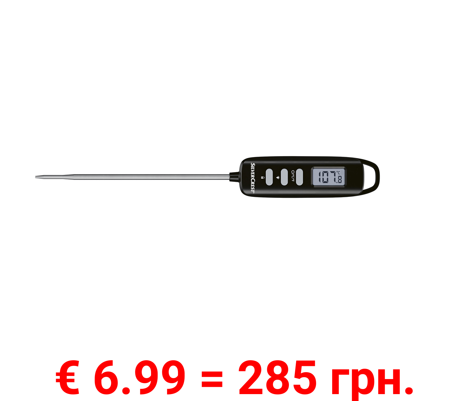 SILVERCREST® KITCHEN TOOLS Digitales Lebensmittelthermometer, mit LC-Display