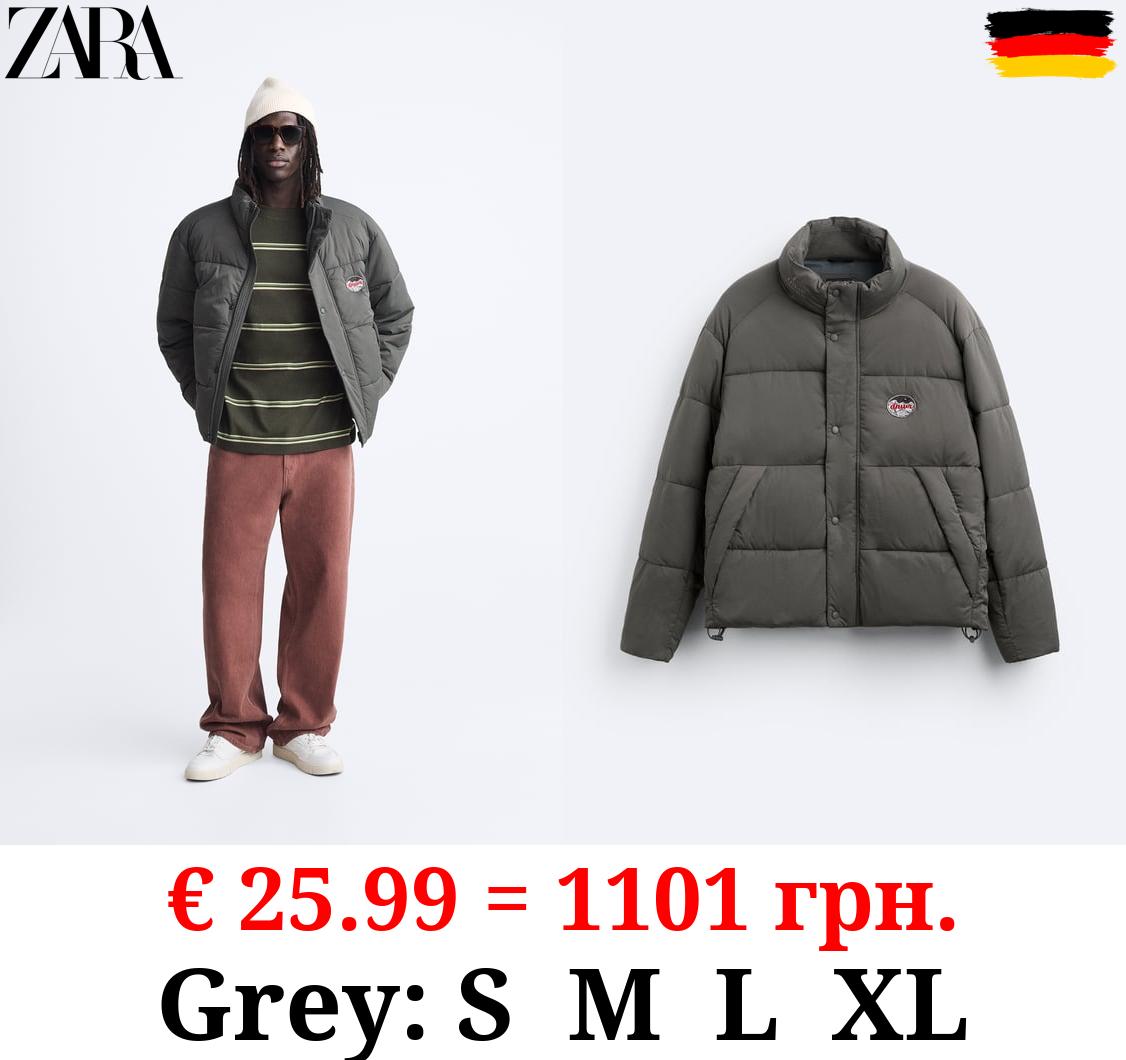 PUFFER JACKET WITH PATCH