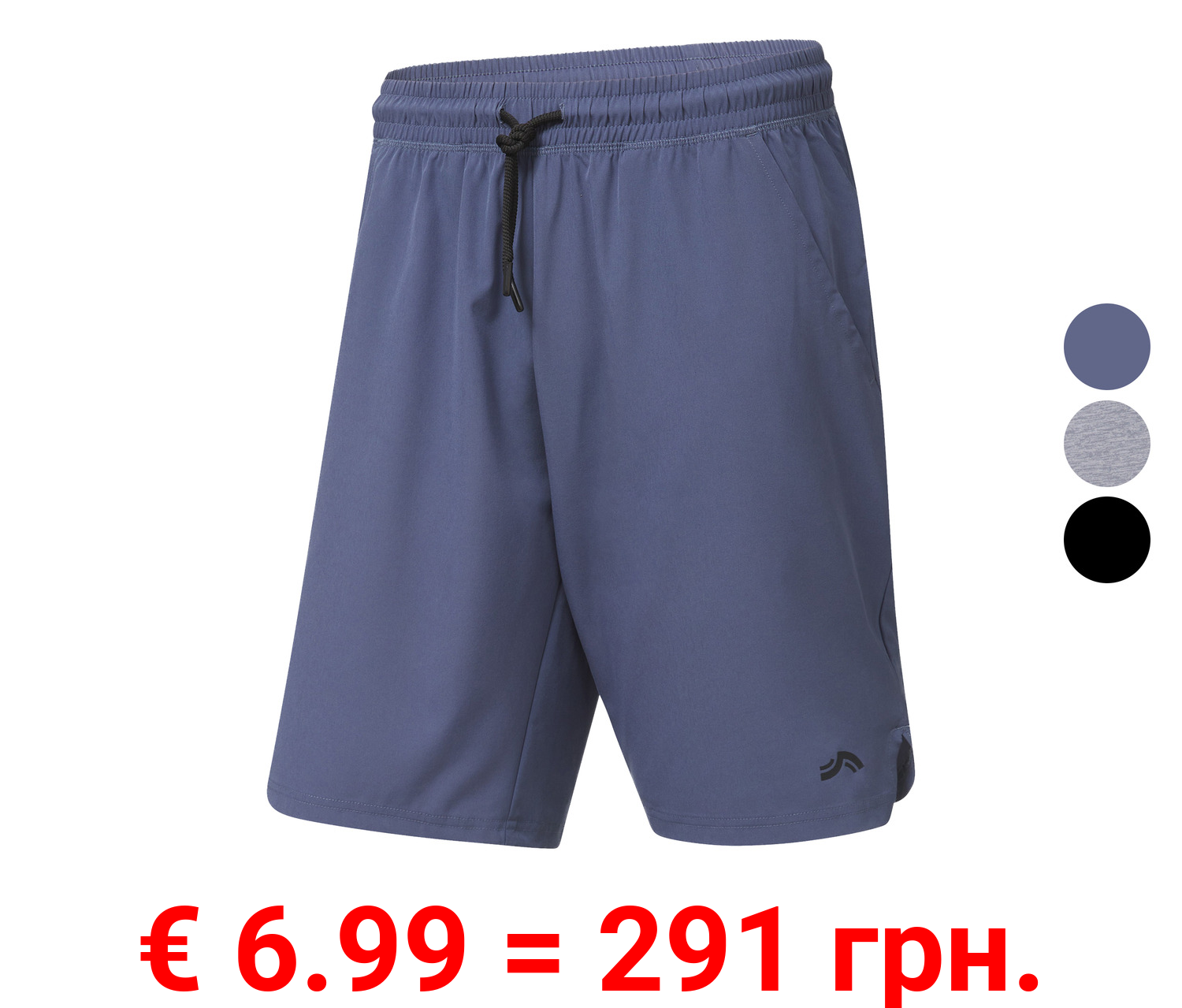 CRIVIT Herren Funktionsshorts mit Gummizugbund