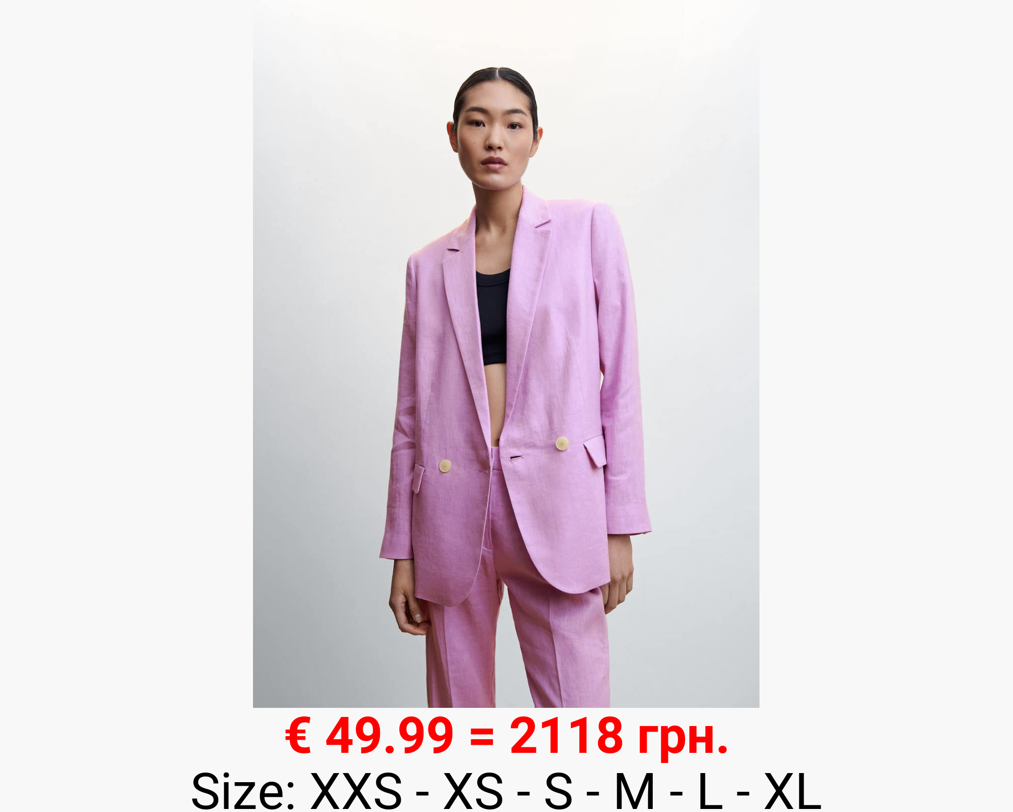 Americana lino oversize