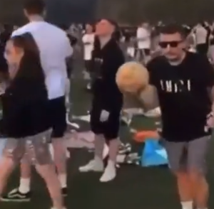 Fútbol en el festival