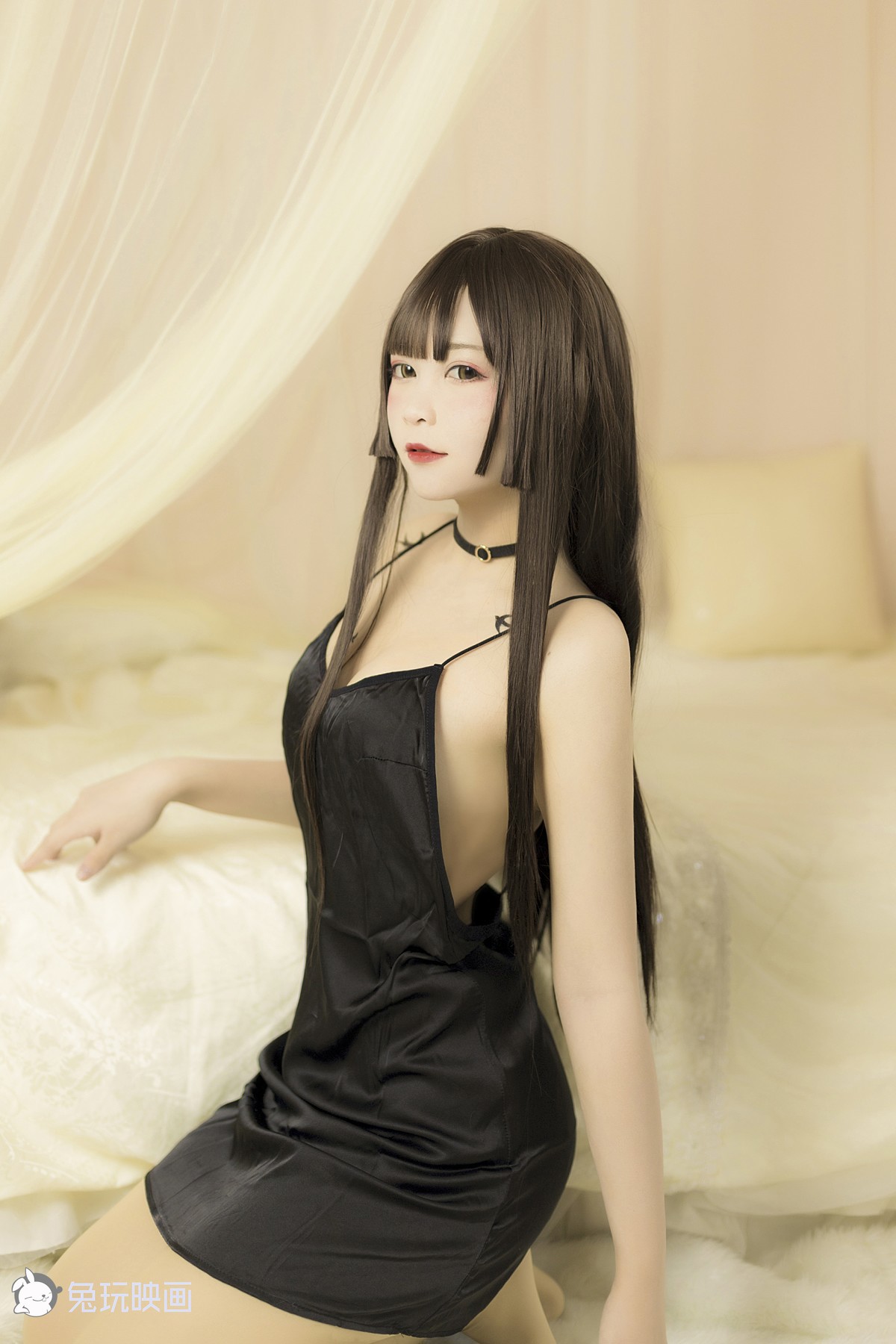 Cosplay 兔玩映画 黑睡衣 17