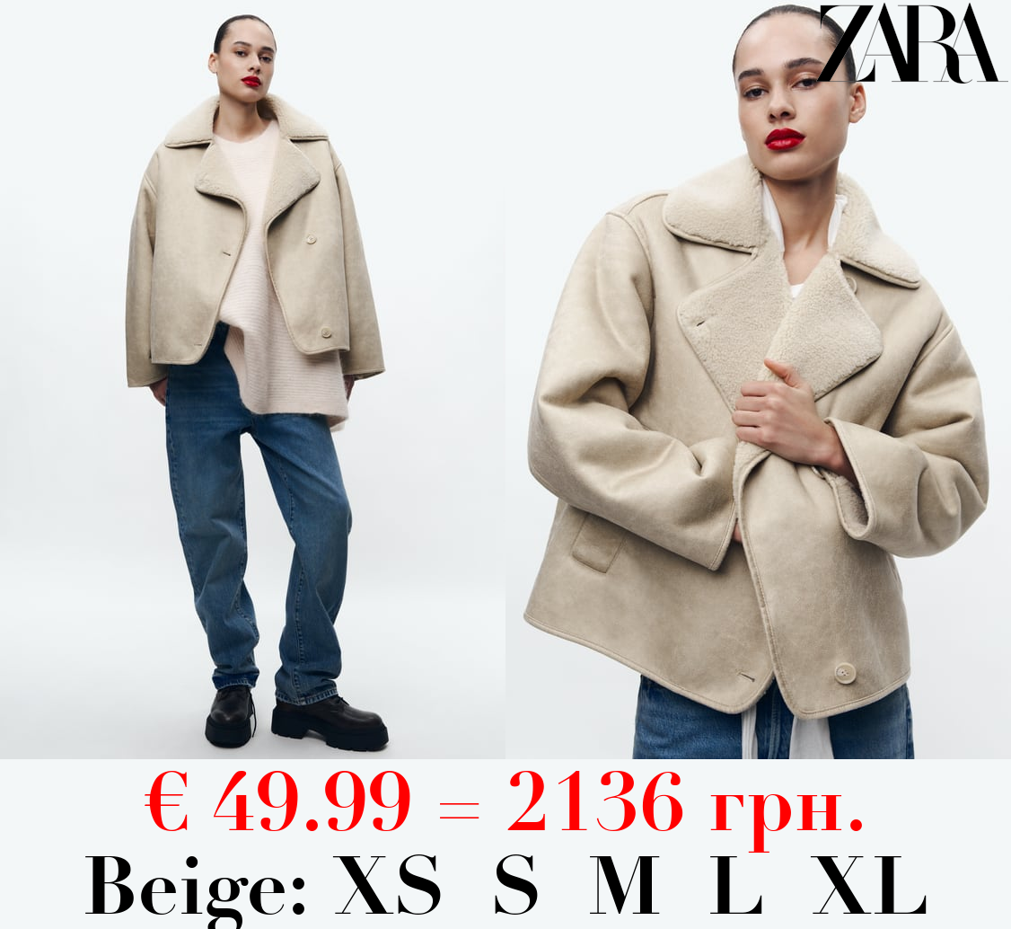 ZW COLLECTION RELAXED FIT DOUBLE-FACED JACKET