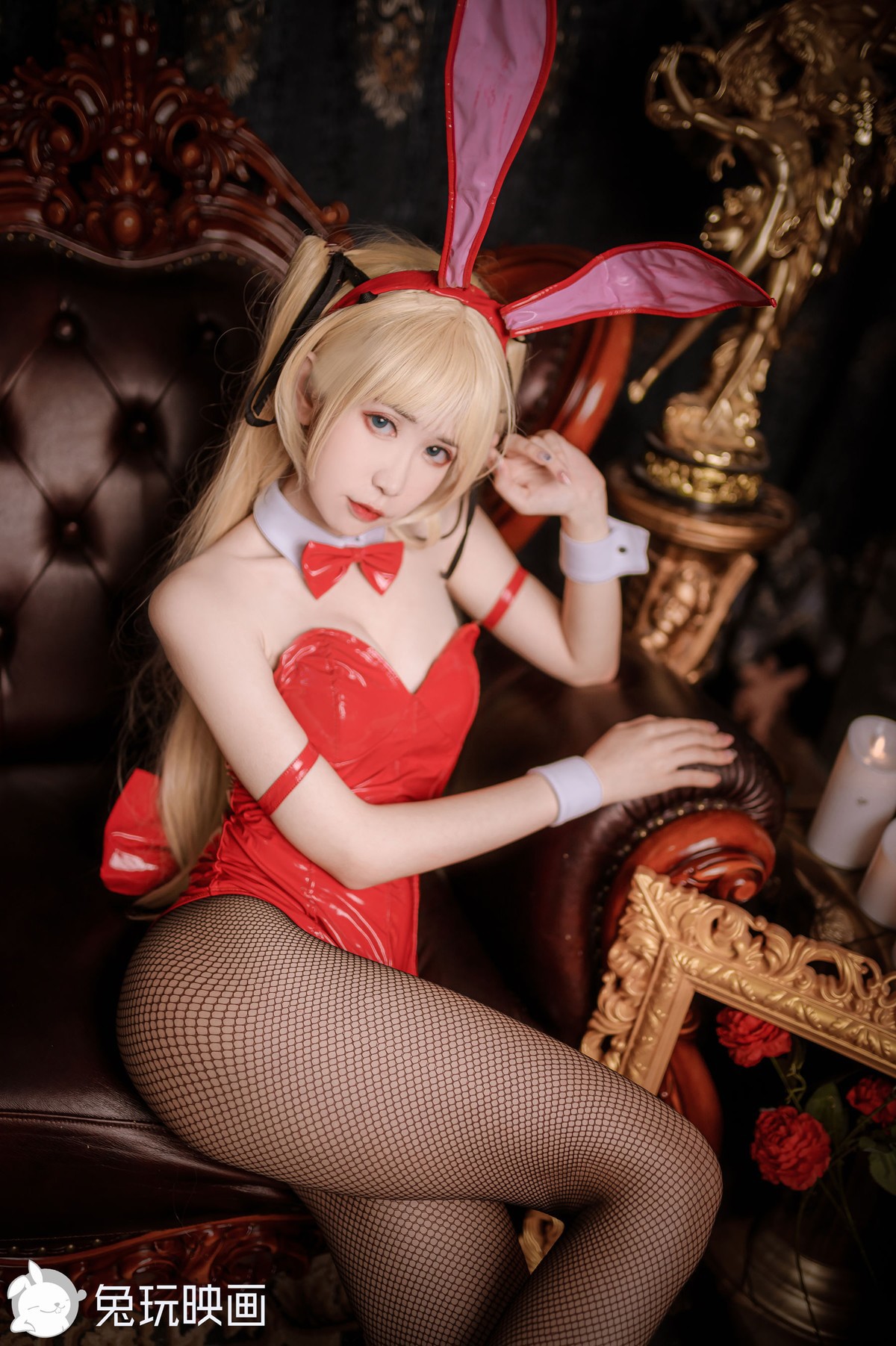 兔玩映画 Cosplay 兔女郎 红黑 31