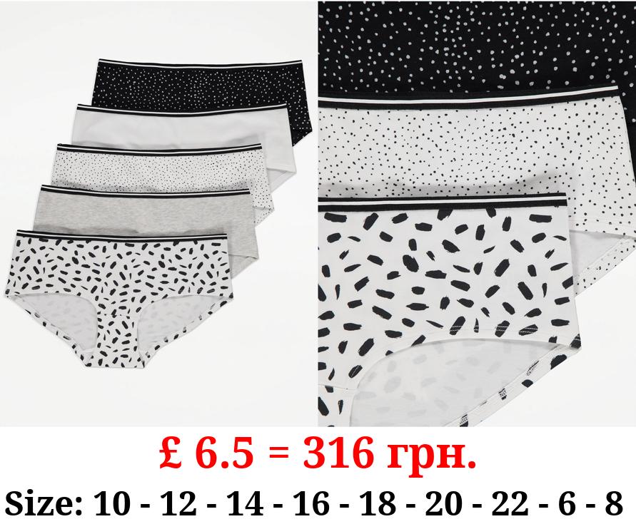 Spot Short Knickers 5 Pack