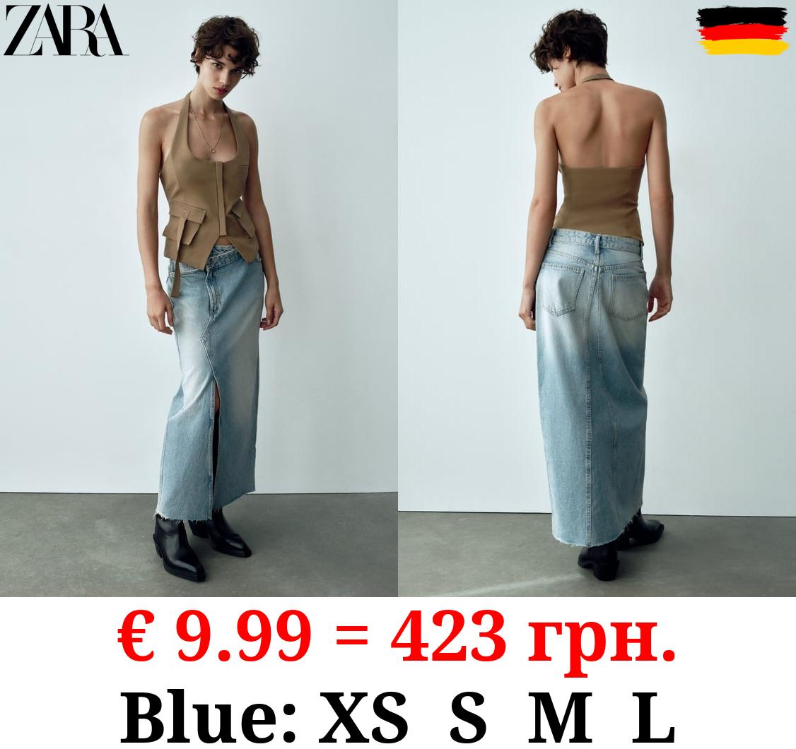 LONG DENIM TRF SKIRT