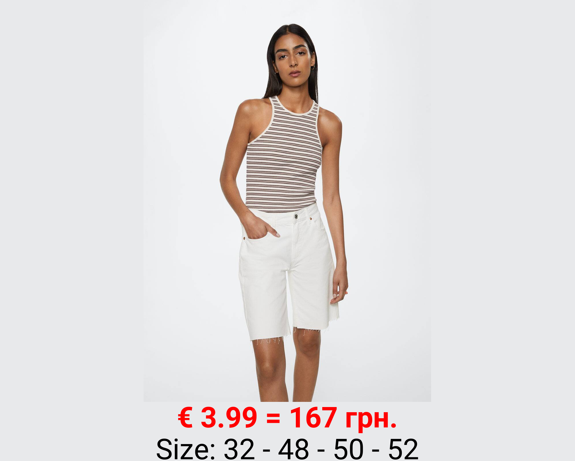 Bermudas vaqueras bajo deshilachado