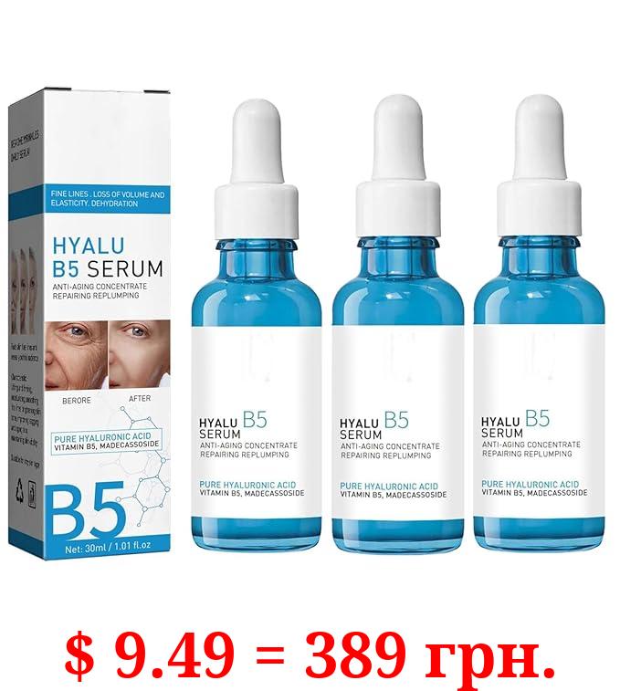 3pcs Botox Face Serum - Hyalu B5 Serum - Botox in a Bottle Instant Face Tightening, Anti Aging Serum, Solution Facial Serum for Face Fade Fine Lines