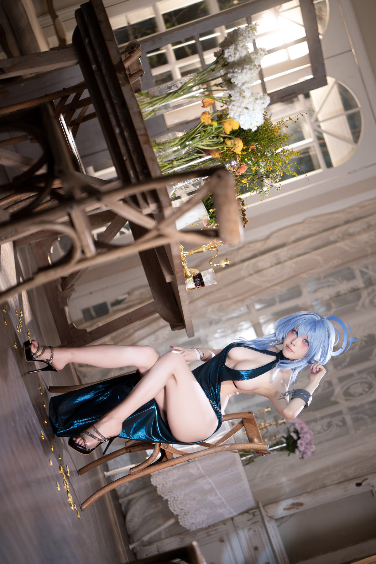Cosplay 水淼Aqua 碧蓝档案 天雨亚子礼服 Set.01 4