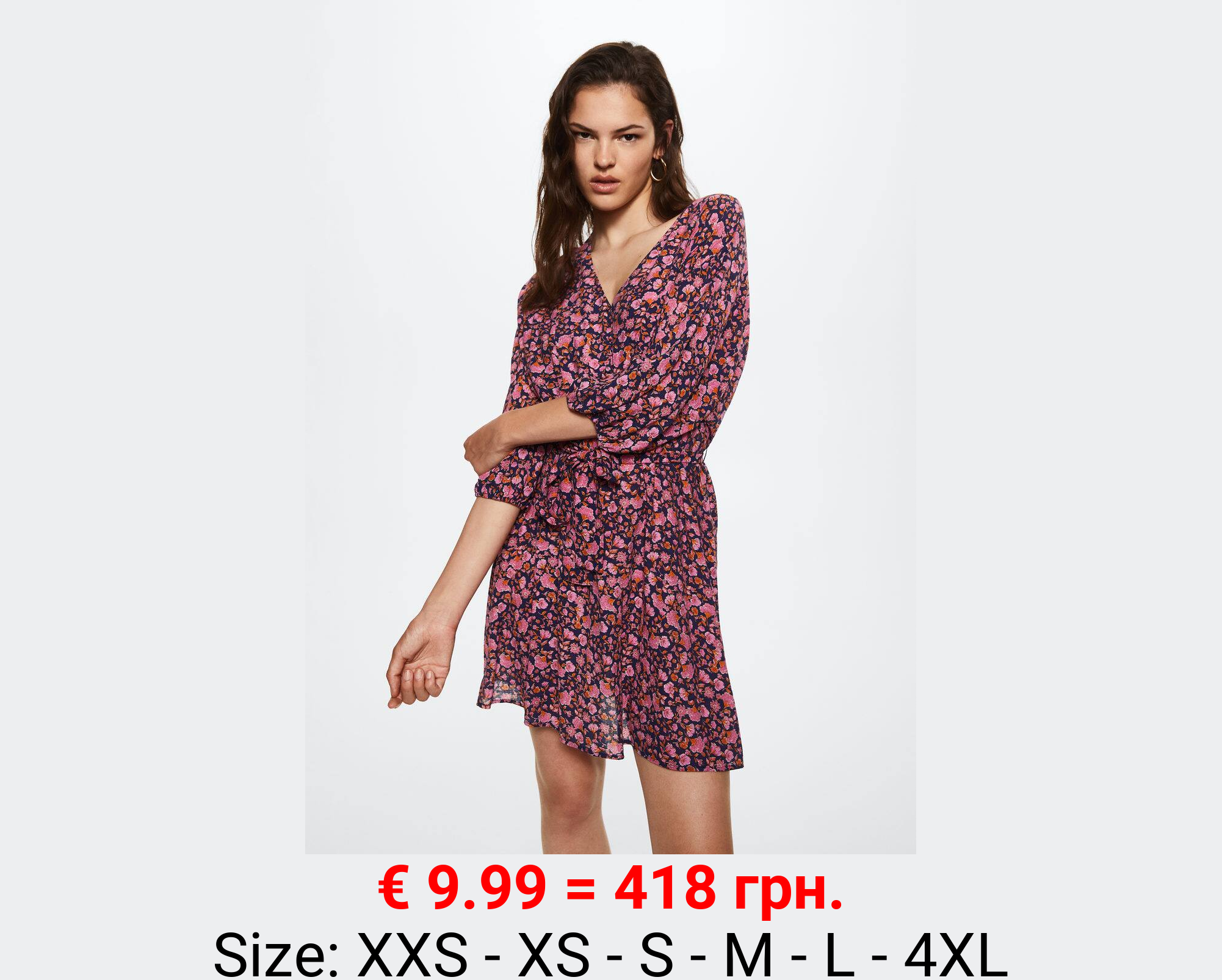 Vestido corto cinturón