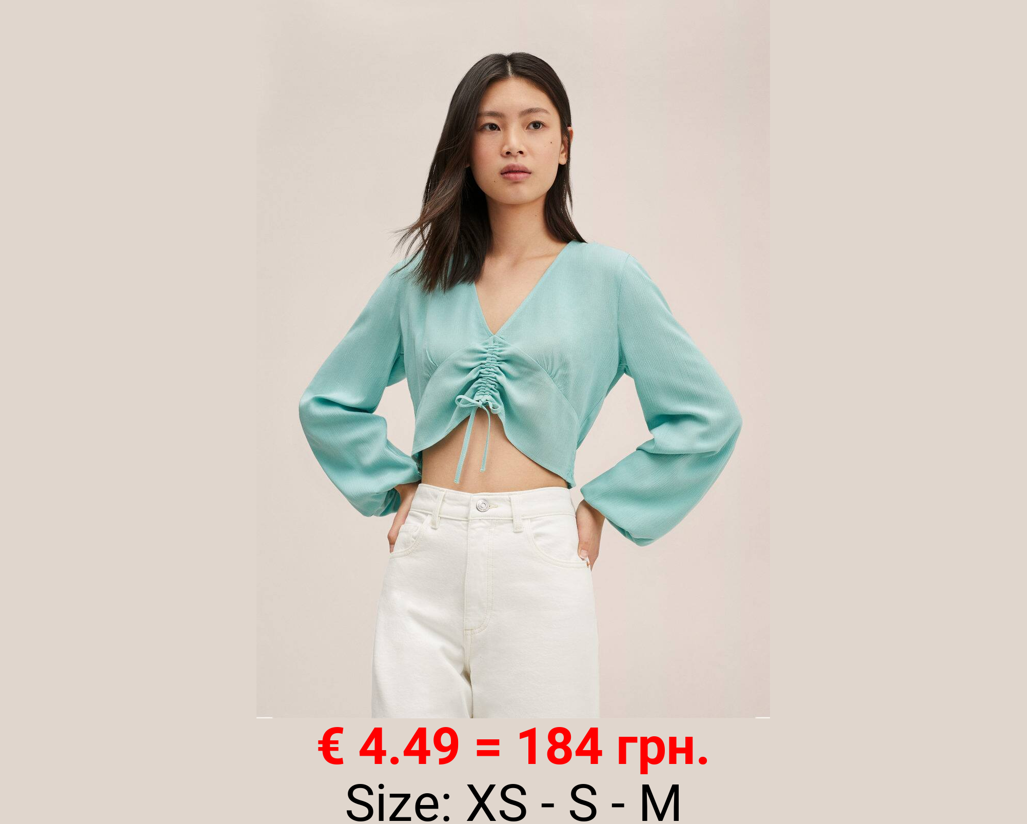 Blusa detalle fruncido