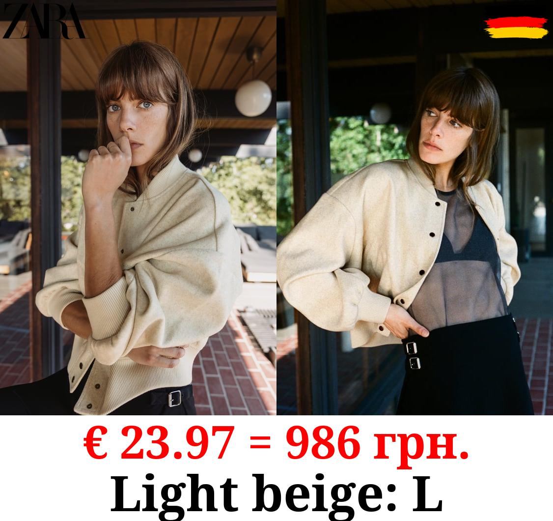 SOFT CROPPED BOMBER JACKET