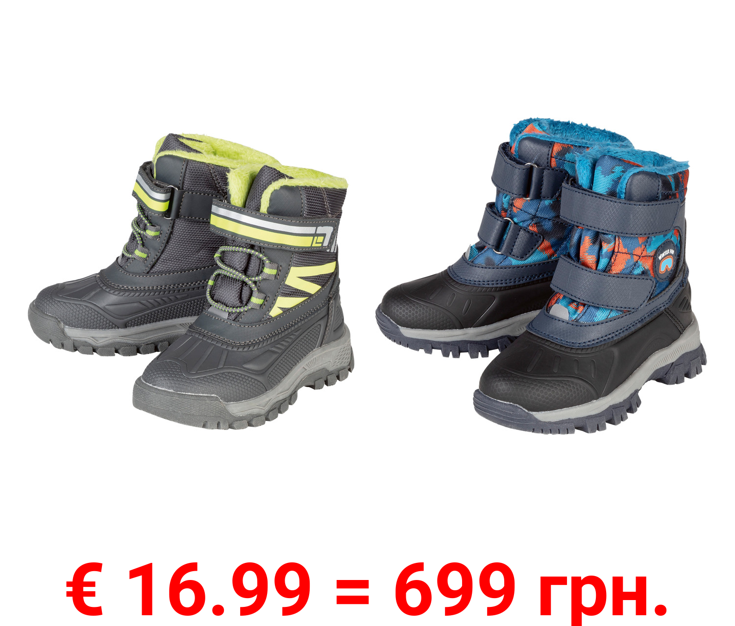 lupilu® Kleinkinder Winterstiefel mit Klettverschluss