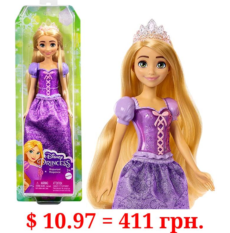 Disney Princess Dolls, New for 2023, Rapunzel Posable Fashion Doll with Sparkling Clothing and Accessories, Disney Movie Toys