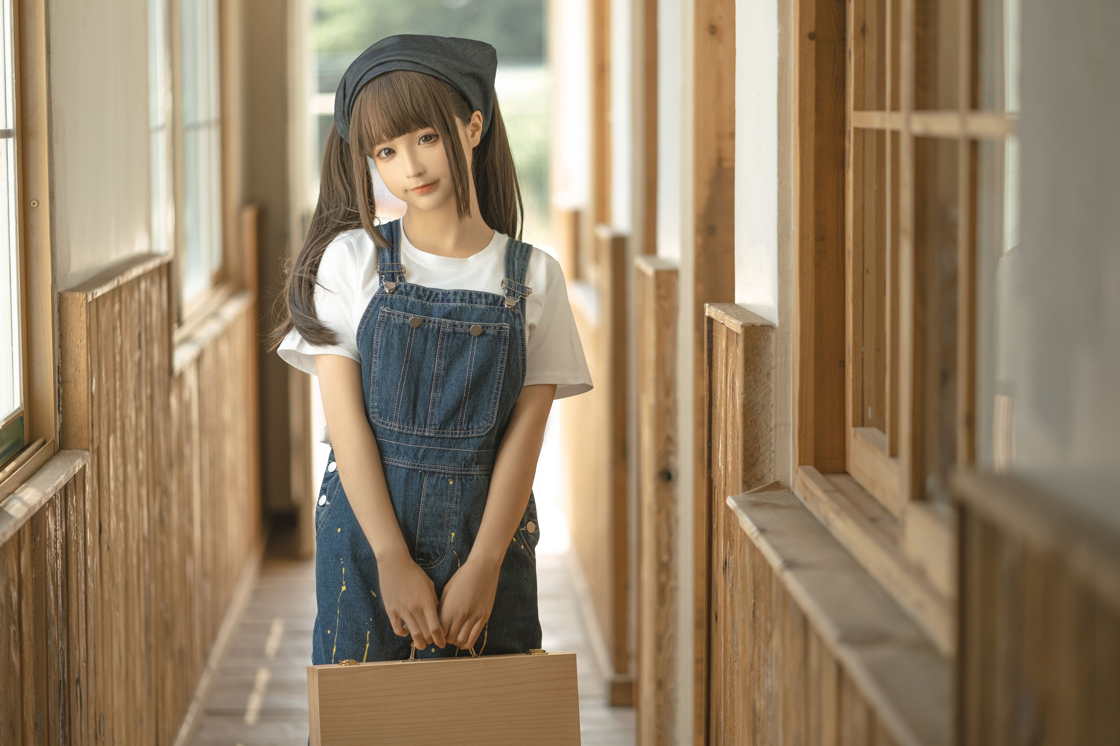 蠢沫沫 - 画室背带裤 绅士版110P 1.08GB 31