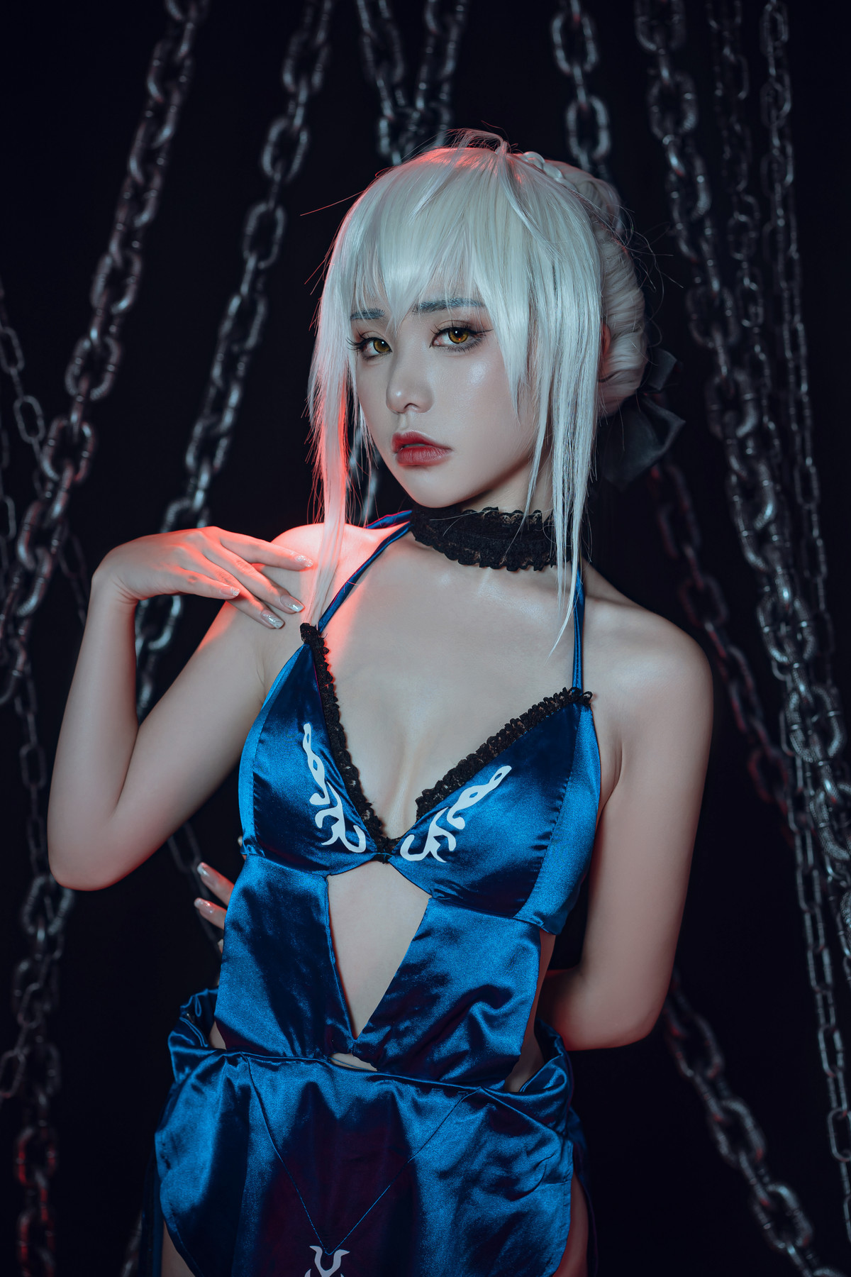 爆机少女喵小吉 Cosplay 黑呆 Saber Alter 27