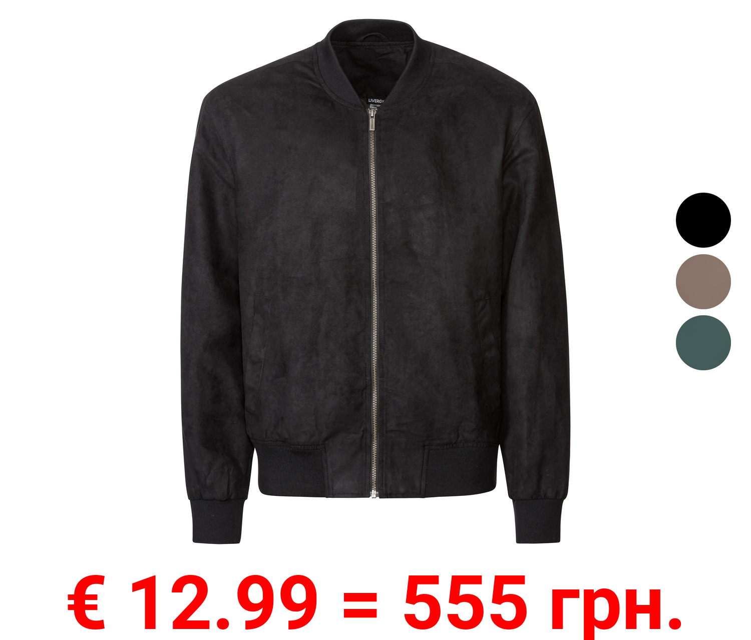 LIVERGY® Herren Blouson in Wildlederoptik