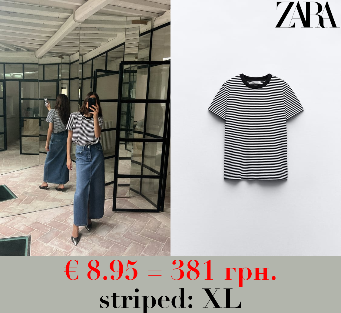 COTTON T-SHIRT WITH ENZYME FINISH