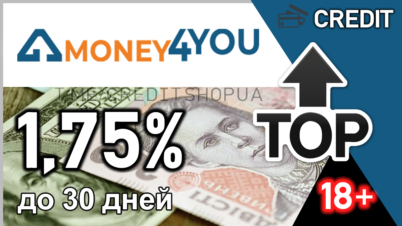 Top кредит. Money4you ua.