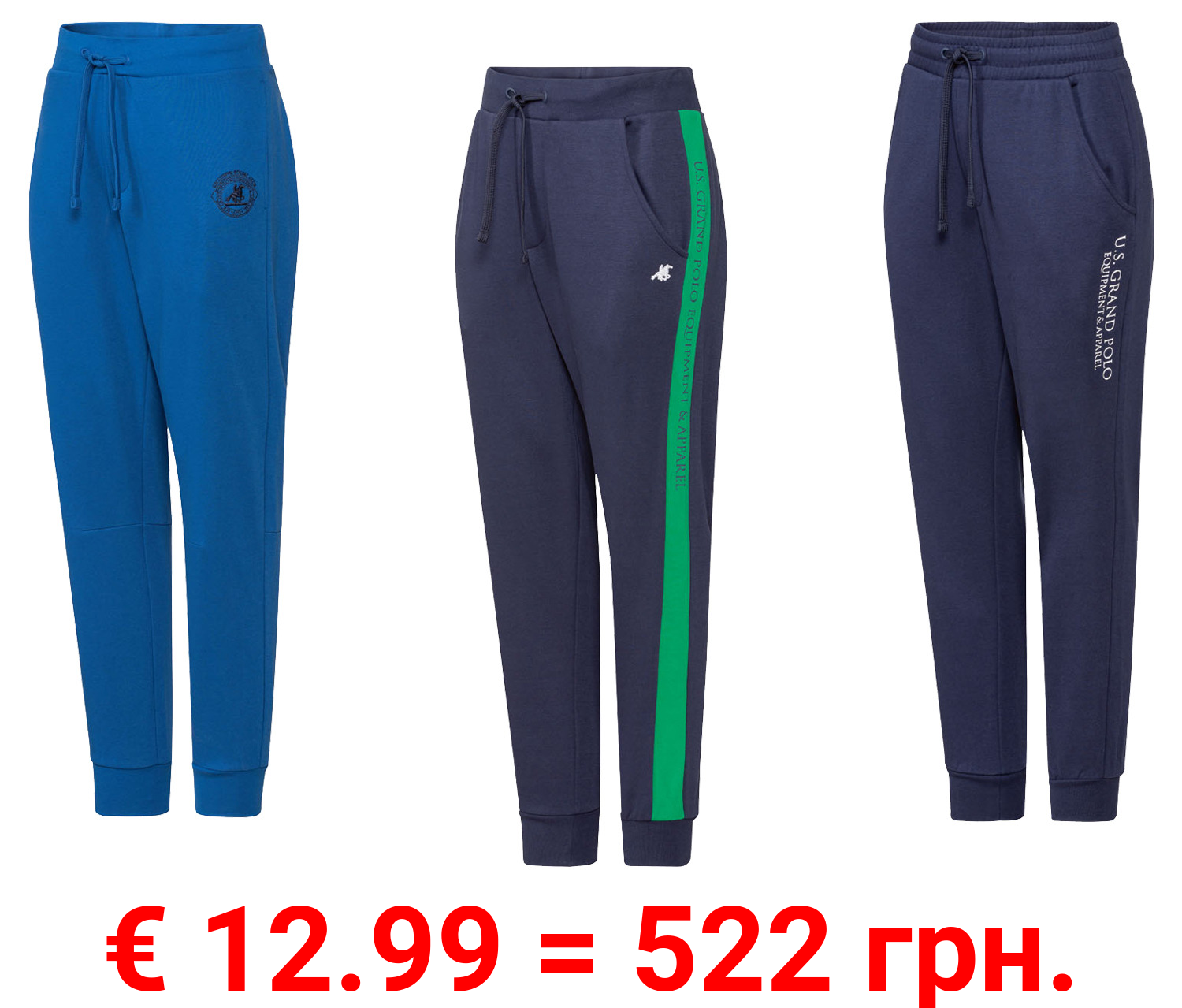 LIVERGY® x Grand Polo Herren Sweathose mit Baumwolle