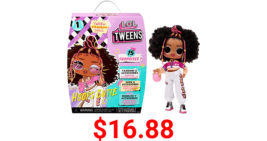 LOL Surprise Tweens Fashion Doll Hoops Cutie with 15 Surprises Including Outfit and Accessories for Fashion Toy Girls Ages 3 and Up 6 inches