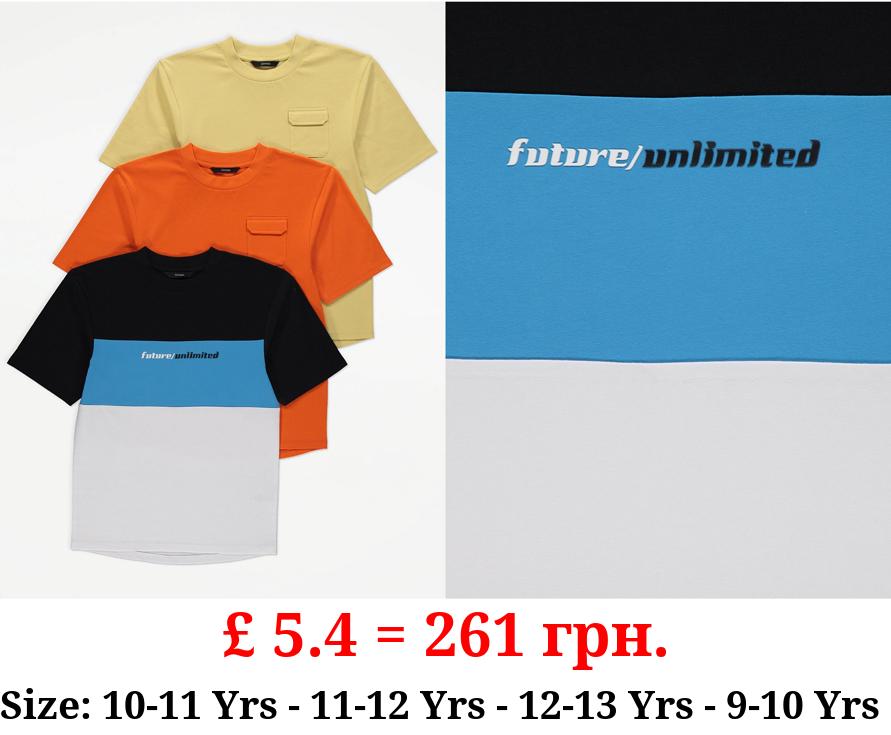 Future Unlimited Pocket T-Shirts 3 Pack