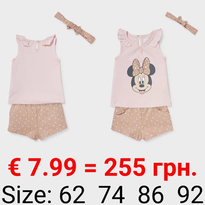 Minnie Maus - Baby-Outfit - Bio-Baumwolle - 3 teilig