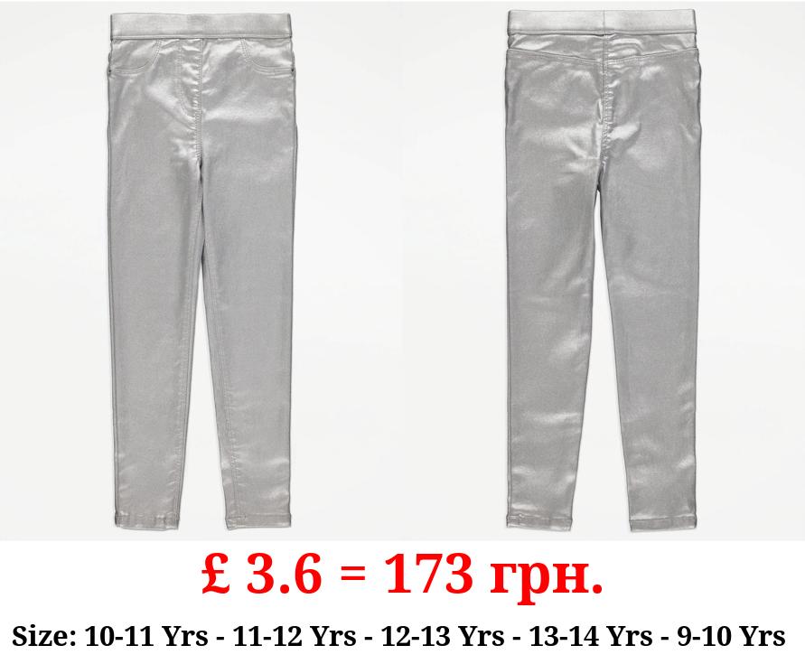 Silver Shimmer Jeggings