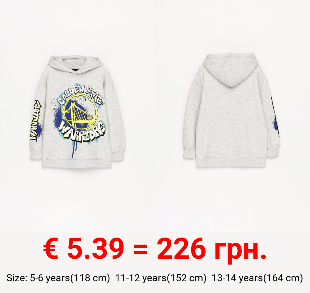 Golden State Warriors NBA plush sweatshirt