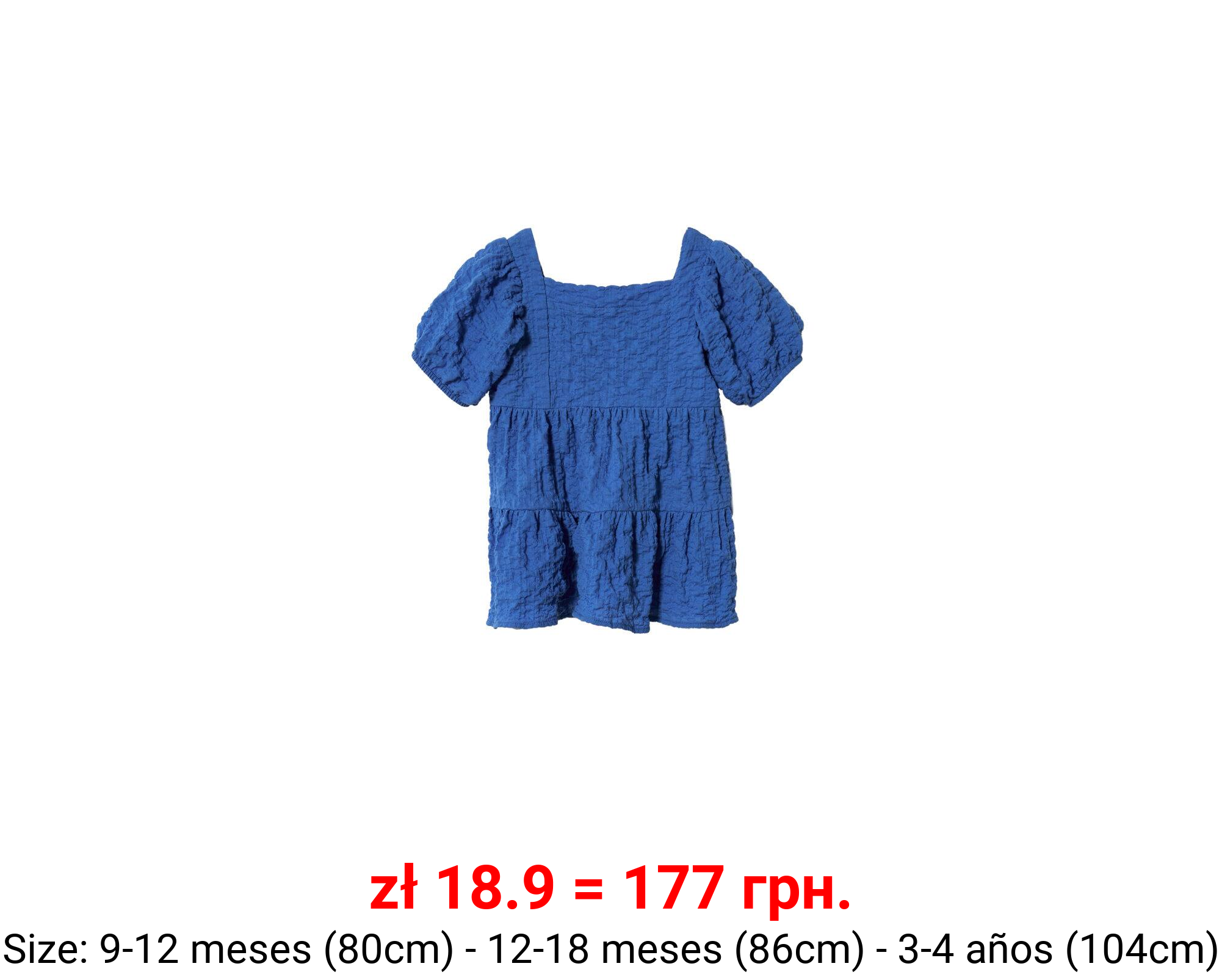 Vestido textura volantes