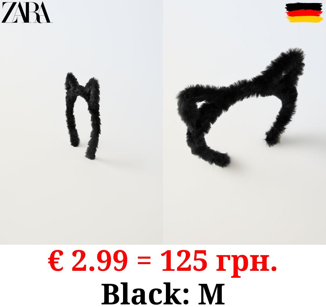 HALLOWEEN FAUX FUR HEADBAND WITH SMALL EARS