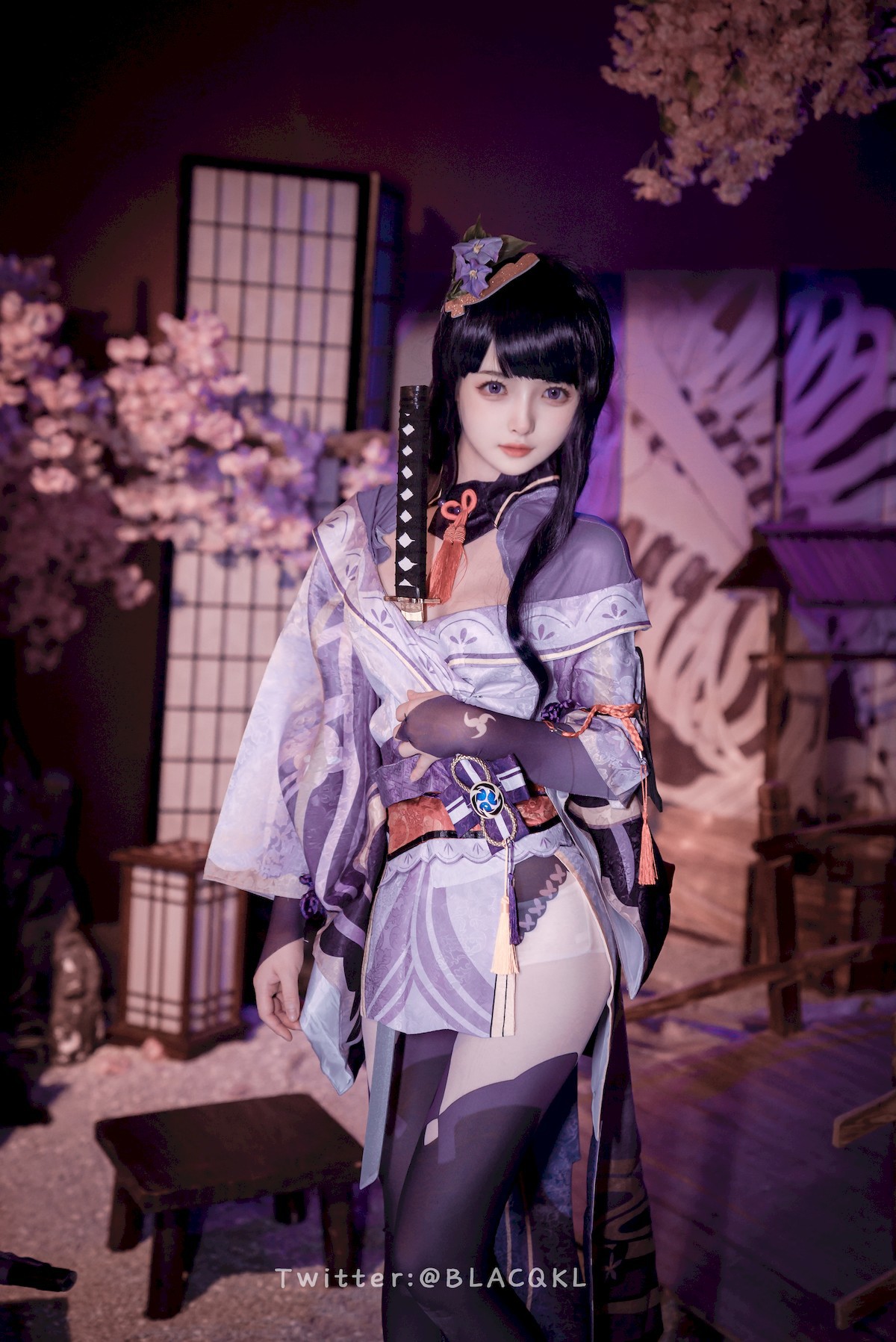 Cosplay 白莉愛吃巧克力 雷電將軍 3