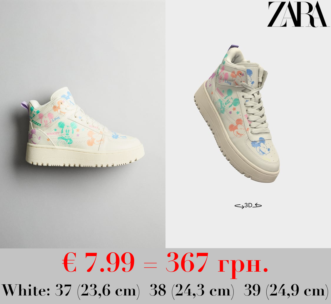 MICKEY MOUSE © DISNEY HIGH-TOP SNEAKERS