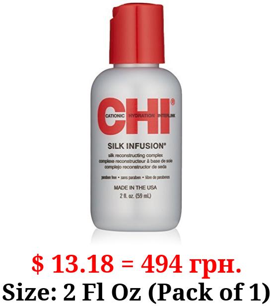 CHI Silk Infusion | Silk Reconstructing Complex | Leave-In Hair Treatment | Thermal Protection | 2 Ounces