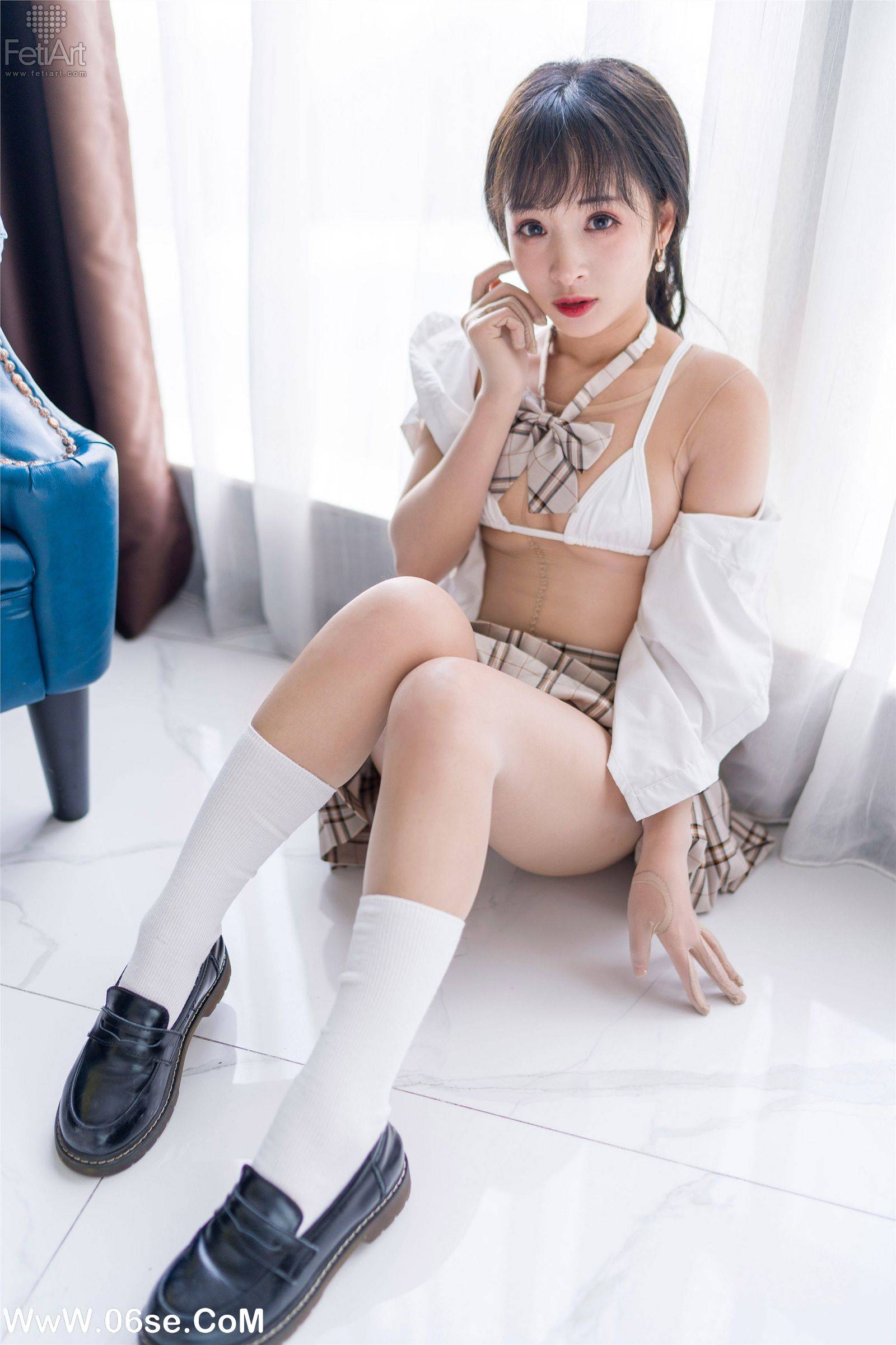 图片[45]-[FetiArt尚物集] NO.00063 Lively School Girl-六色网