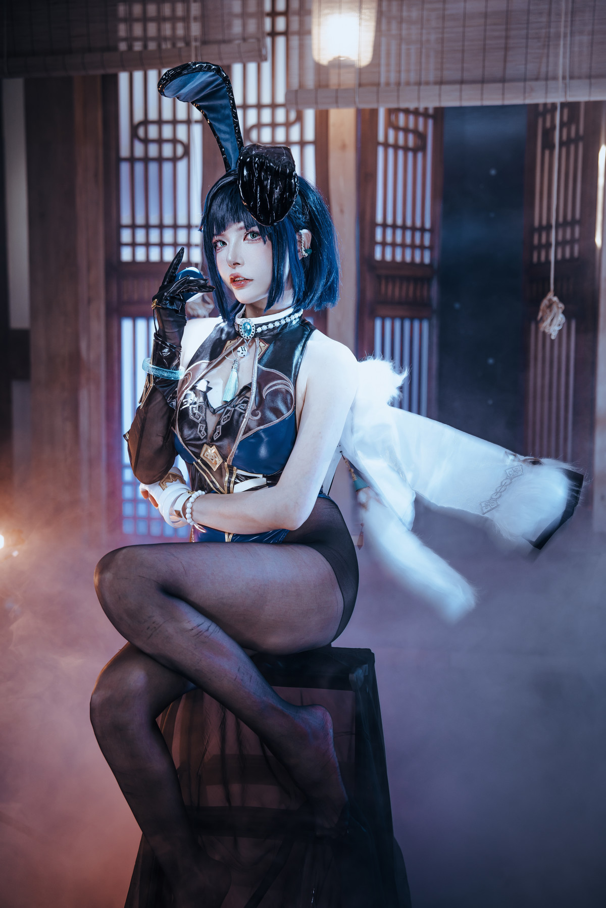 Cosplay 夏小秋秋秋 夜兰 兔女郎 Set.01 6