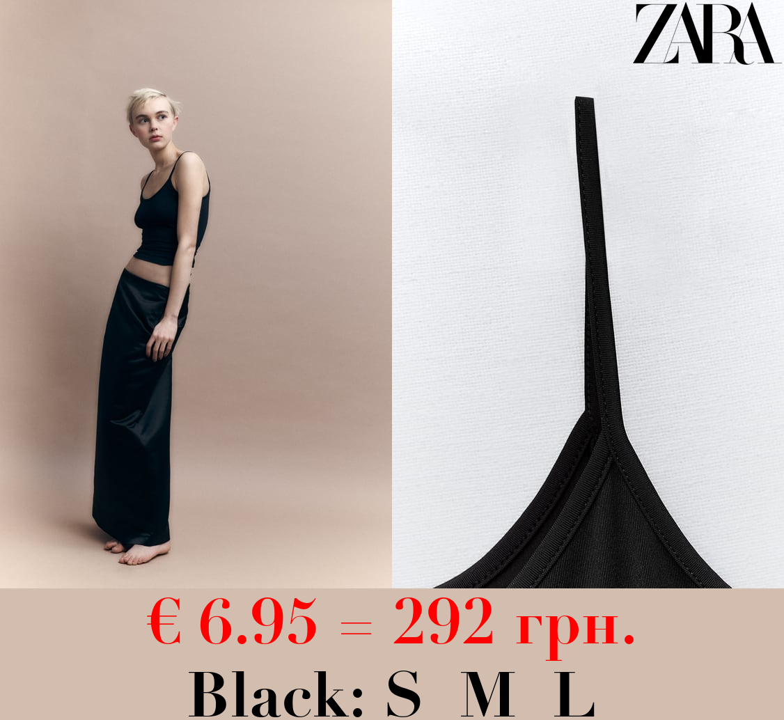 POLYAMIDE TOP WITH THIN STRAPS