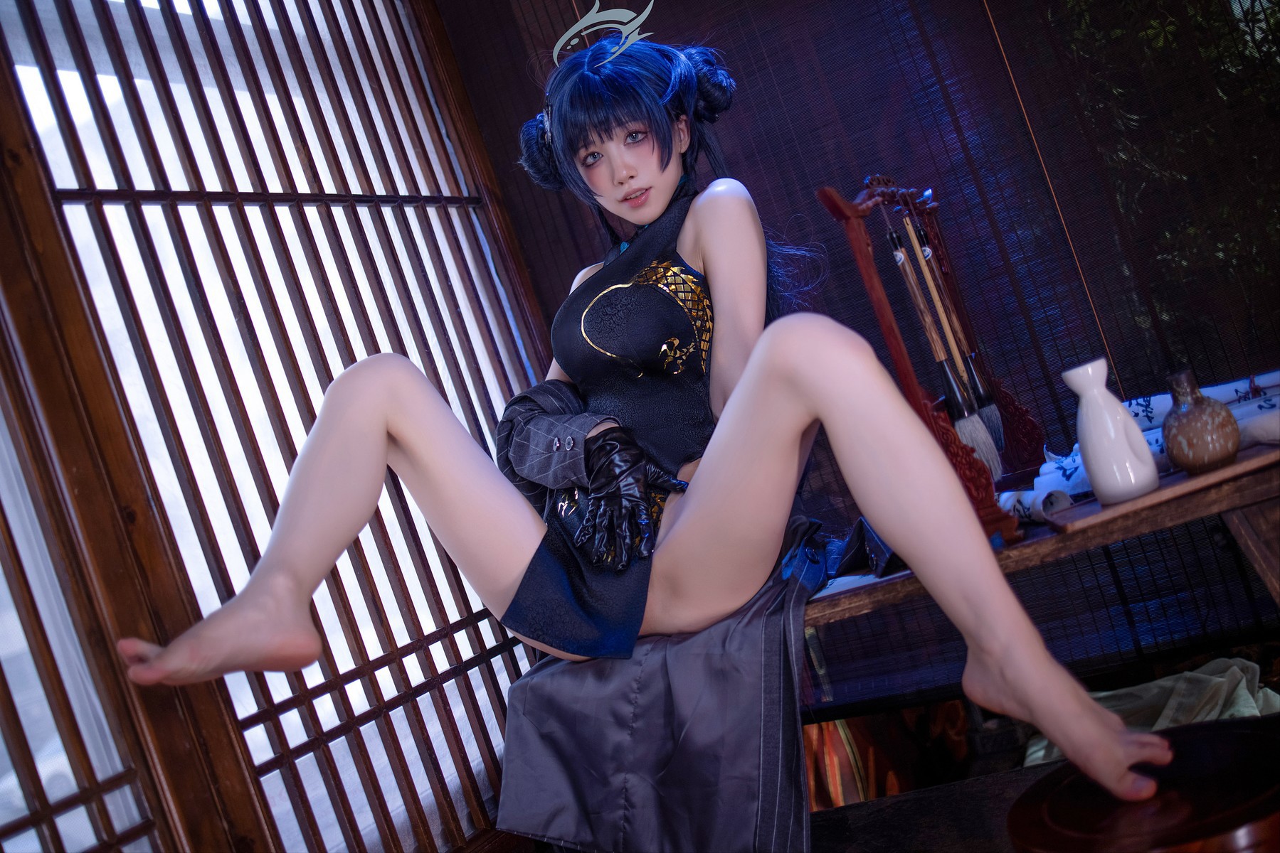 Cosplay 水淼Aqua 碧蓝档案 妃咲 Set.01 51