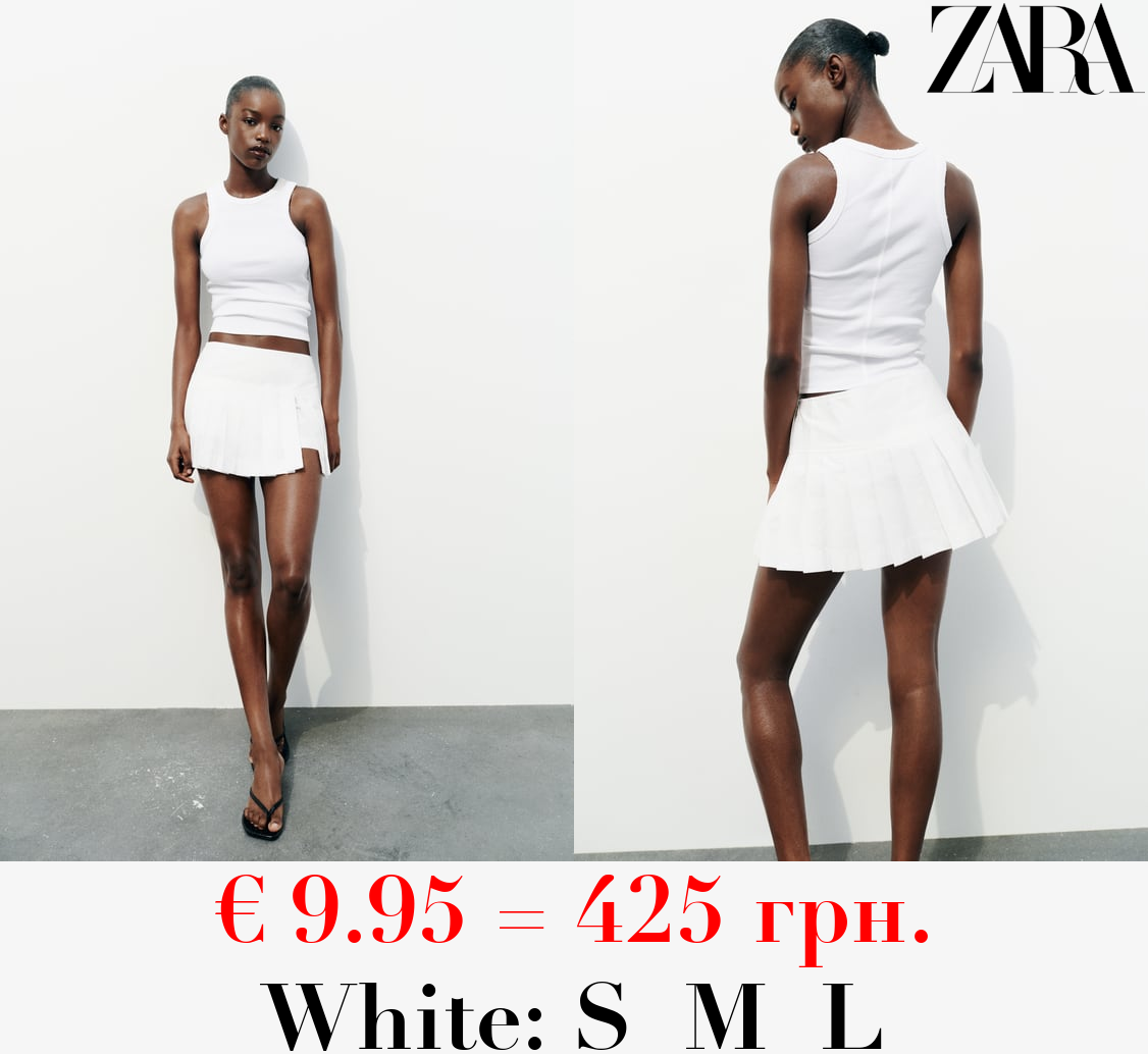 FADED-EFFECT RIB T-SHIRT