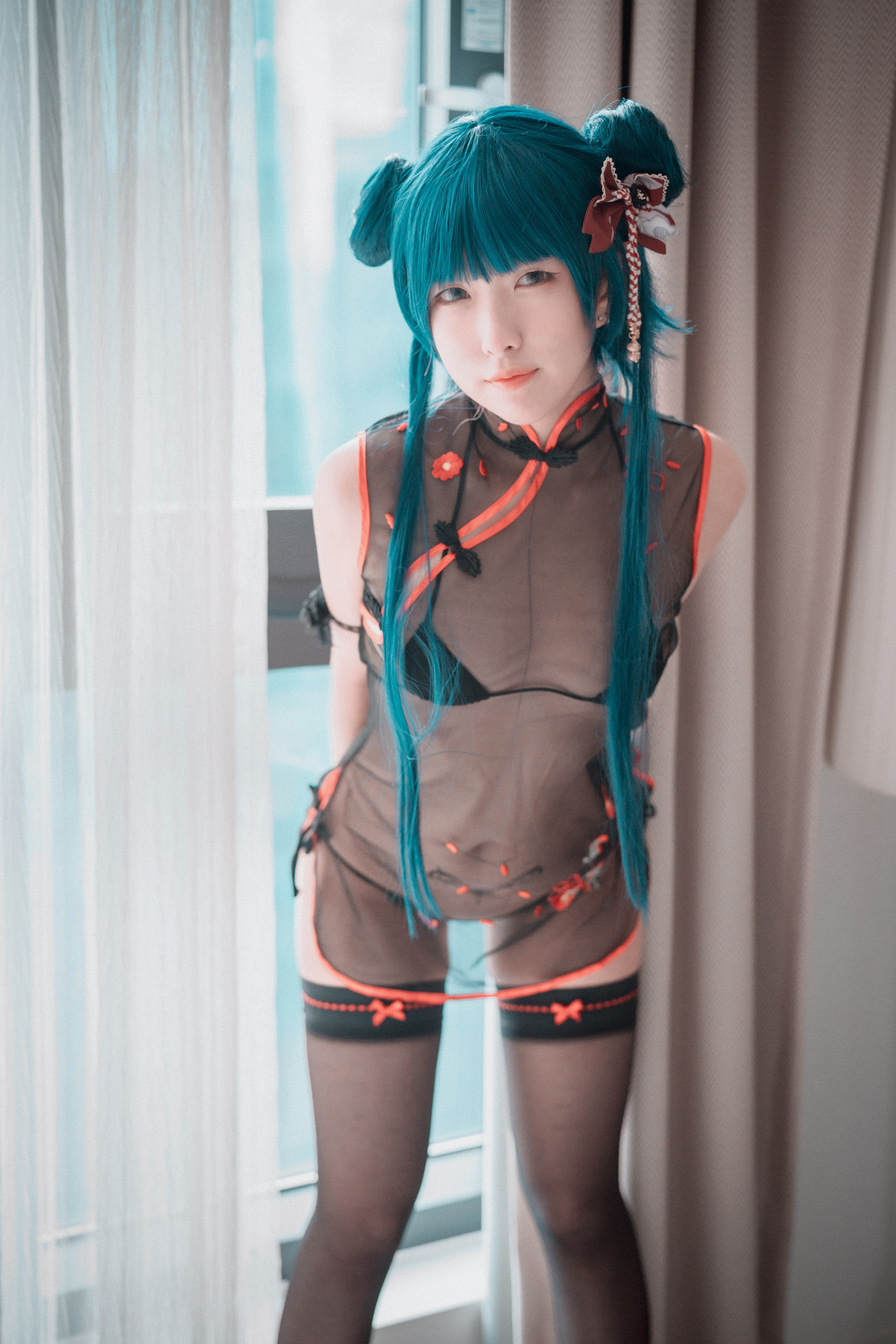 Sonson 손손, [DJAWA] Sheer Qipao Girl 10