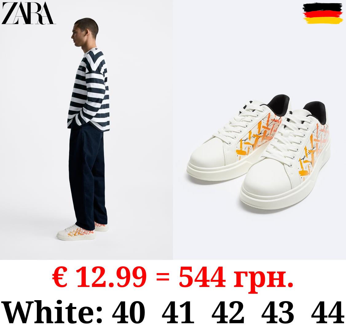 CHUNKY PRINTED SPORTS SNEAKERS