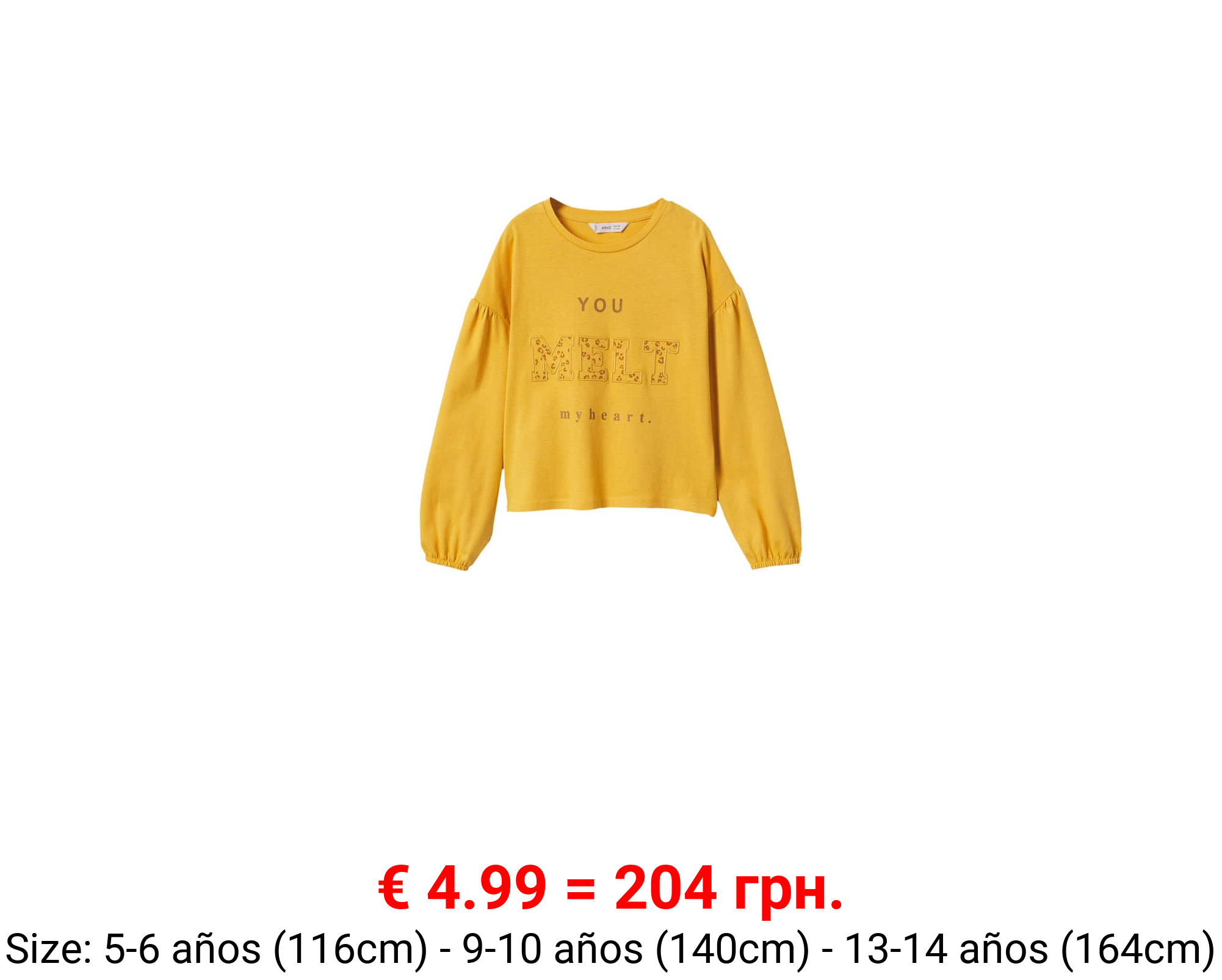 Camiseta manga larga mensaje