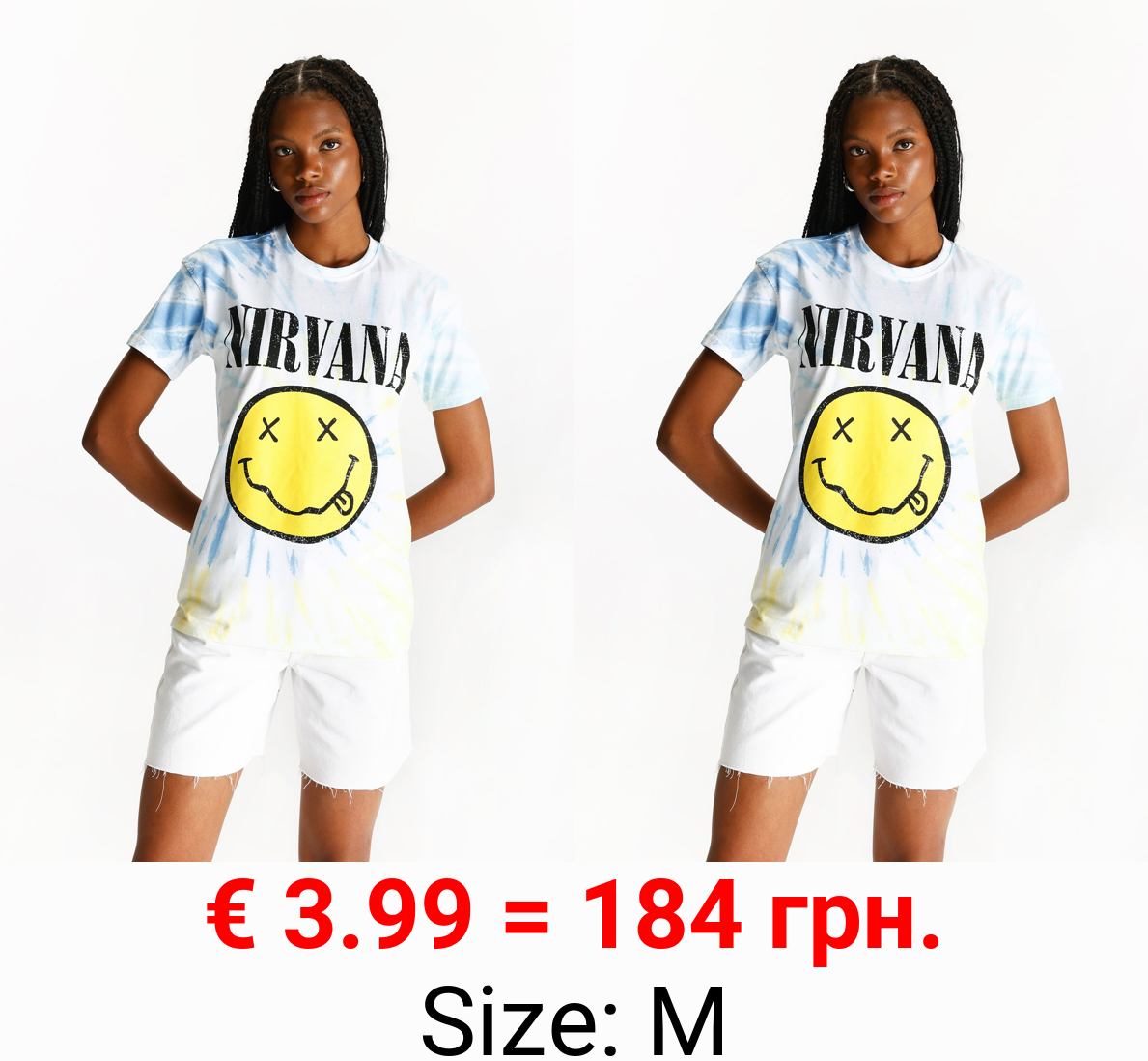 Tie-dye Nirvana T-shirt