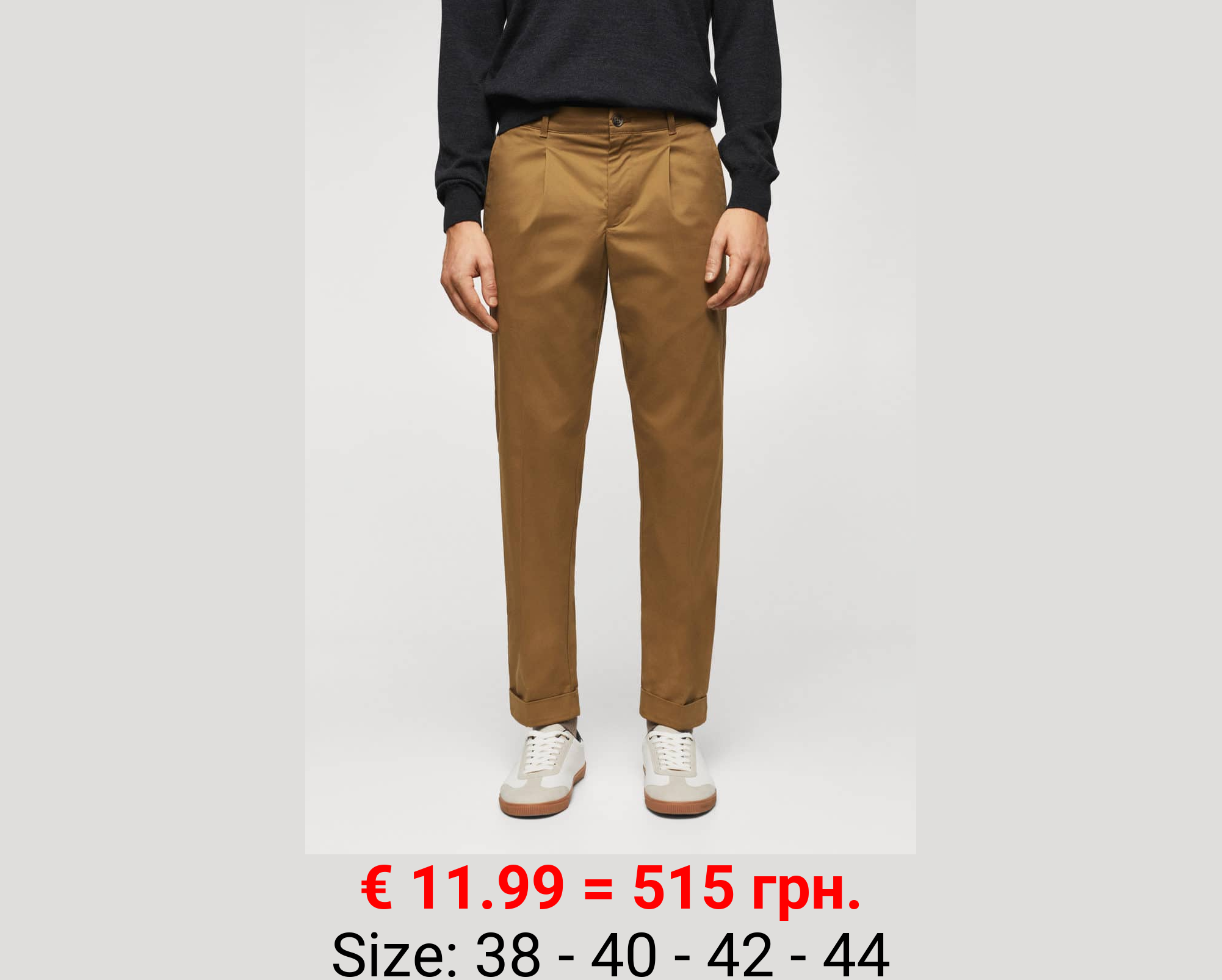 Pantalón chino pinzas