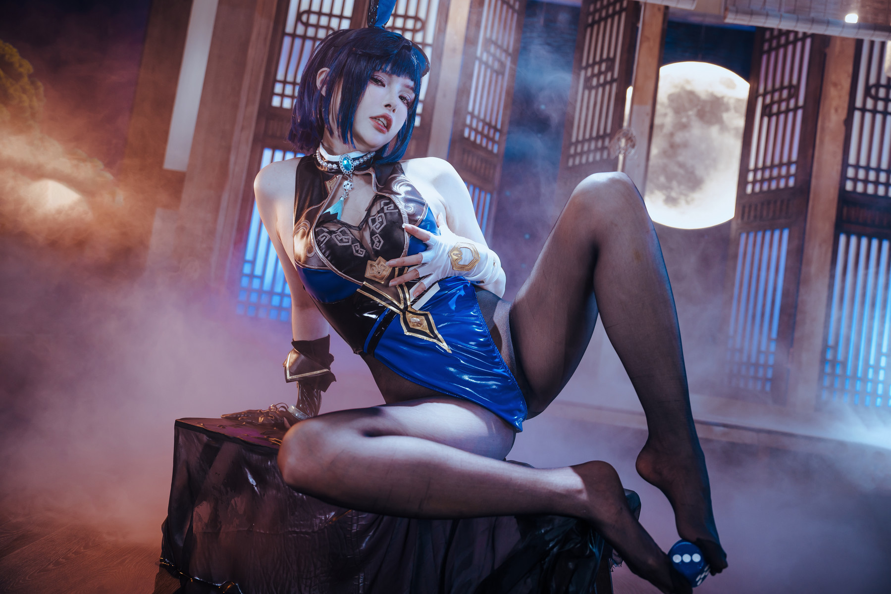 Cosplay 夏小秋秋秋 夜兰 兔女郎 Set.01 24