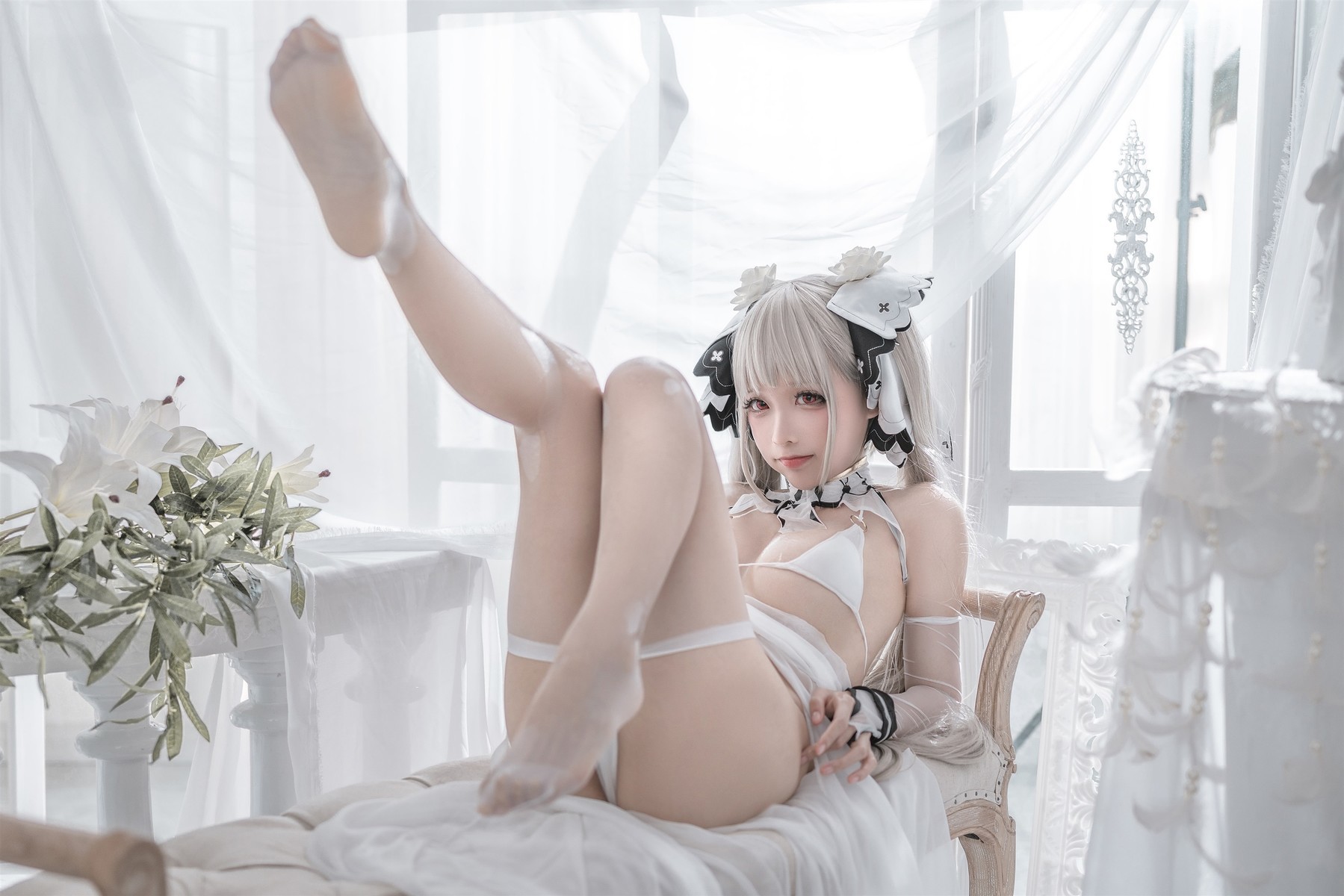 蠢沫沫 Cosplay 可畏婚纱 24