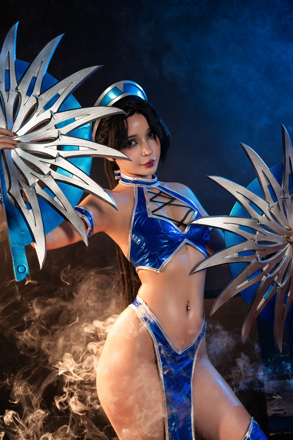 Cosplay Umeko.J Kitana Mortal Kombat Set.01 4