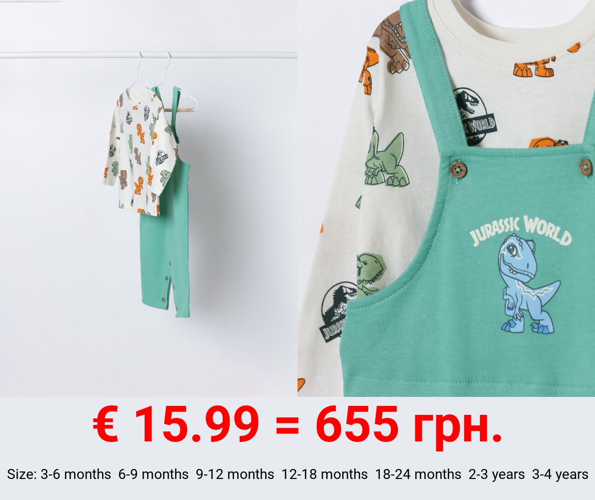 2 -piece Jurassic World © Universal jumpsuit and T-shirt set