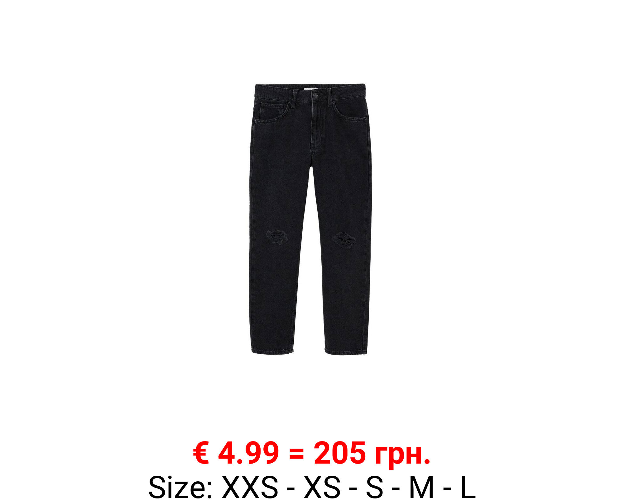 Jeans slim rotos decorativos
