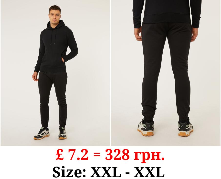 Black Plain Joggers